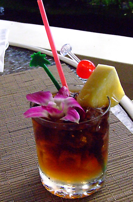 A classic Mai Tai cocktail